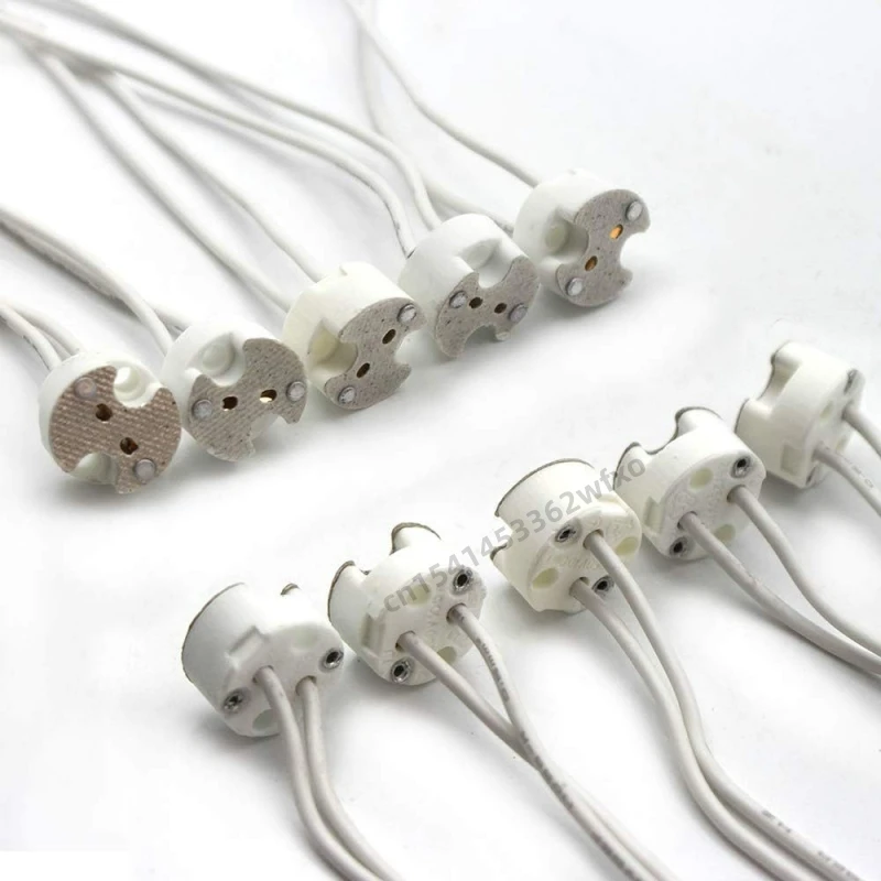 For spotlights MR16 bulb base connector adapter LED Halogen ceramic home lighting 5 lamp holders from wholesale