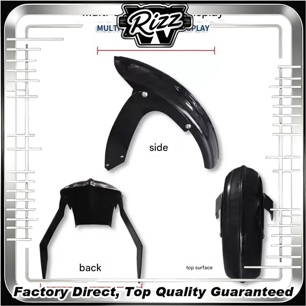 FOR BENDA Dark Flag 500 Wolverine-Style Blacked-Out Front Mudguard UV-Resistant High-Temperature Baking Paint Finish Waterproof