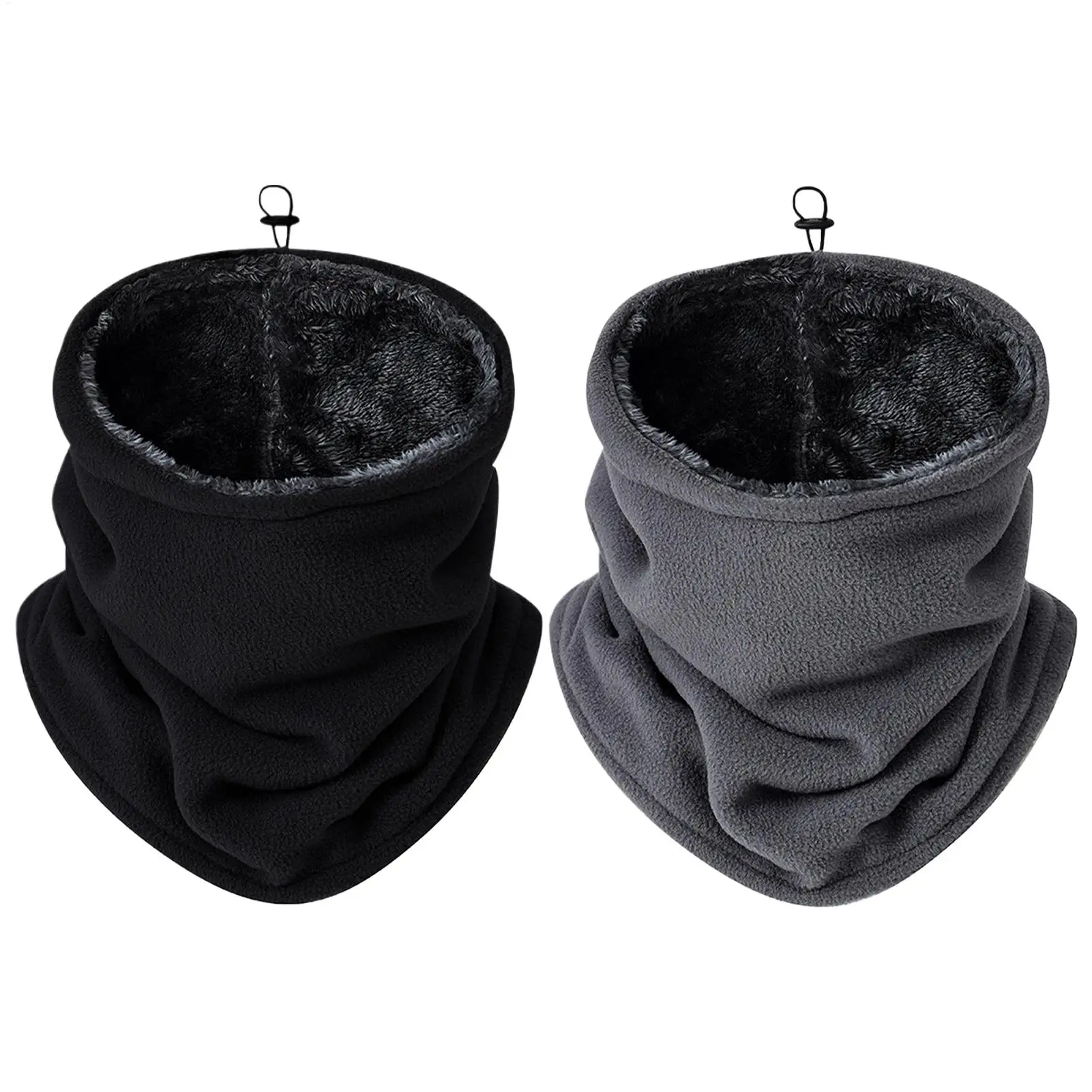 Verstellbarer warmer Schal aus Polarfleece, winddicht, Halsbedeckung, Herren-Bandana, Fleece-Halswärmer, Gamasche, Ski-Schlauchschal, halbe Gesichtsbedeckung