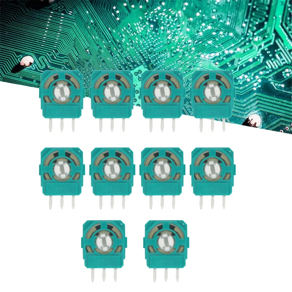 SMIEA 60PCS จอยสติ๊ก Potentiometers Sensor โมดูลชุดสําหรับ PS5 ตัวควบคุม 3D Thumbstick แกน Resistors Repair Part