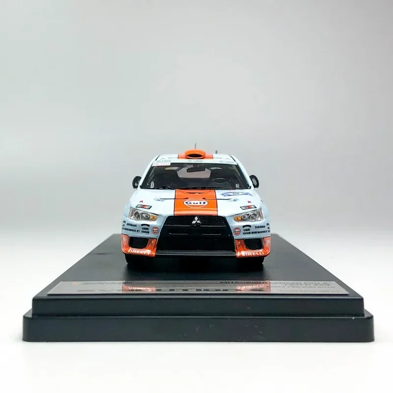 Tarmac Works 1/43 Mitsubishi EVO X GULF Legering Speelgoed Motorvoertuig Diecast Metaal Model Geschenken