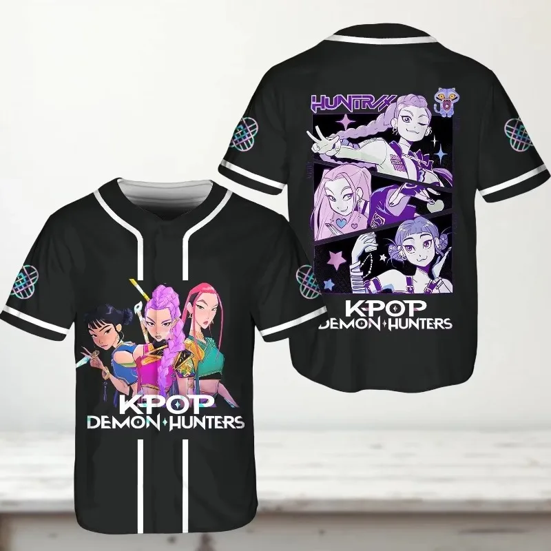 

KPop Demon Hunter T-shirt 3D Saja Boys Print Kid Anime Tee Y2k Top Men Women Short Sleeve T Shirt Harajuku Cute Clothes for Girl