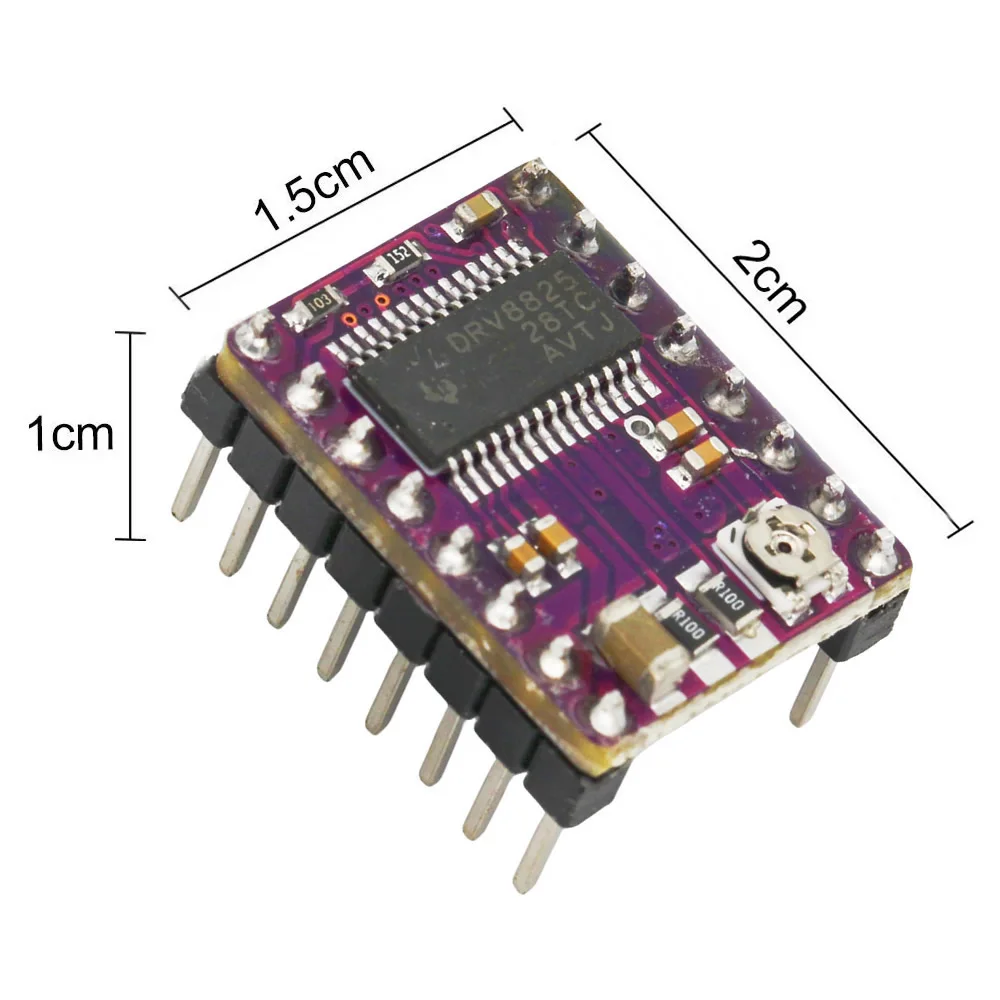 3D Printer Stepstick DRV8825 Stepper Motor Driver Module PCB Board Replace A4988 with Heat Sink For 3D Printer Parts Ramps 1.4