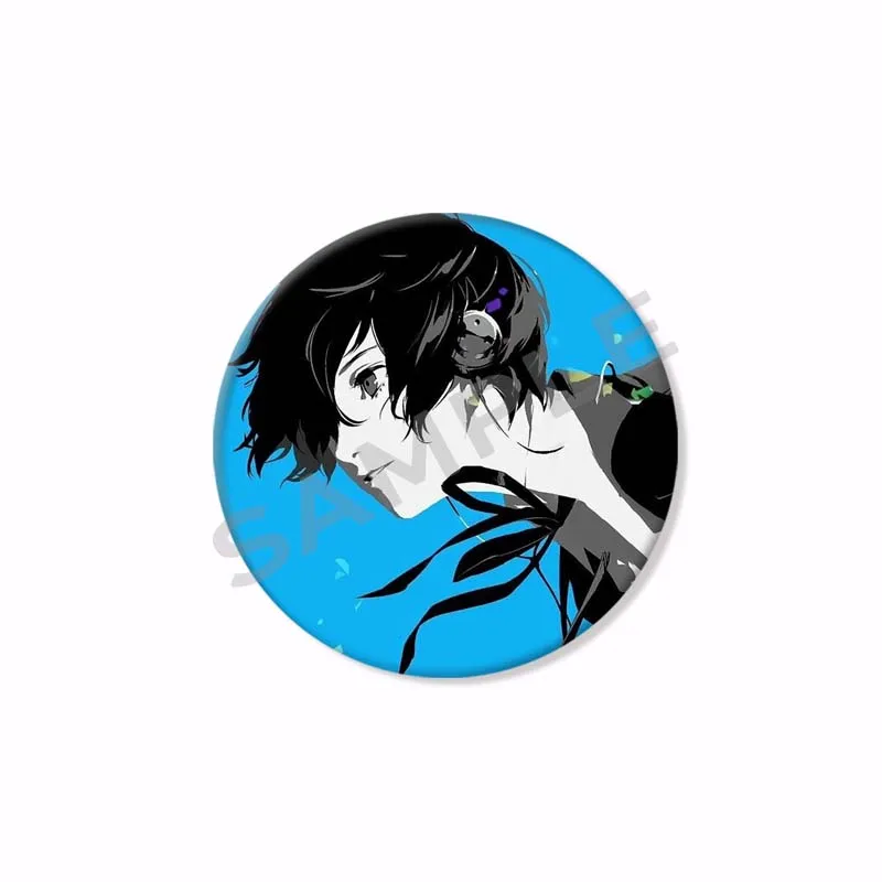 Vintage Game Persona 3 Button Pins P3 Shin Yuuki Tensei Yukari Makoto Takeba Megami Cartoon Badge Backpack Clothes Accessories