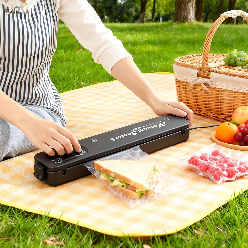 ماكينة سد الفراغات ماكينة غلق أكياس الطعام الأوتوماتيكية بالكامل ماكينة غلق الطعام الكهربائية القوية للمنزل