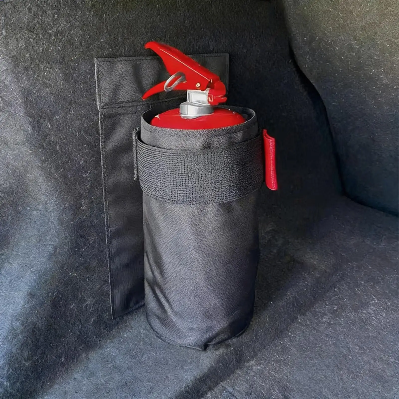 Universelle Auto-Sicherheitsausrüstungs-Aufbewahrungstasche, Feuerlöscher-Aufbewahrungstasche, selbstklebender Kofferraum-Organizer, Zubehör