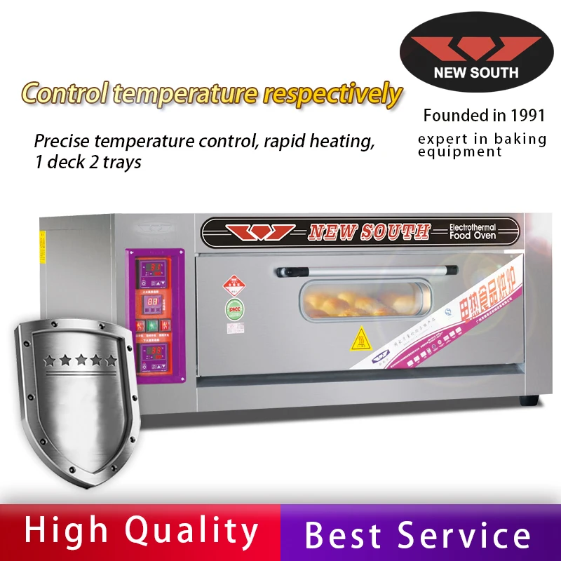 Low Price Desktop Potato Baking Bread Single Deck Convey Bakery Electric 1 Deck 2 Trays Pizza Oven Turkey