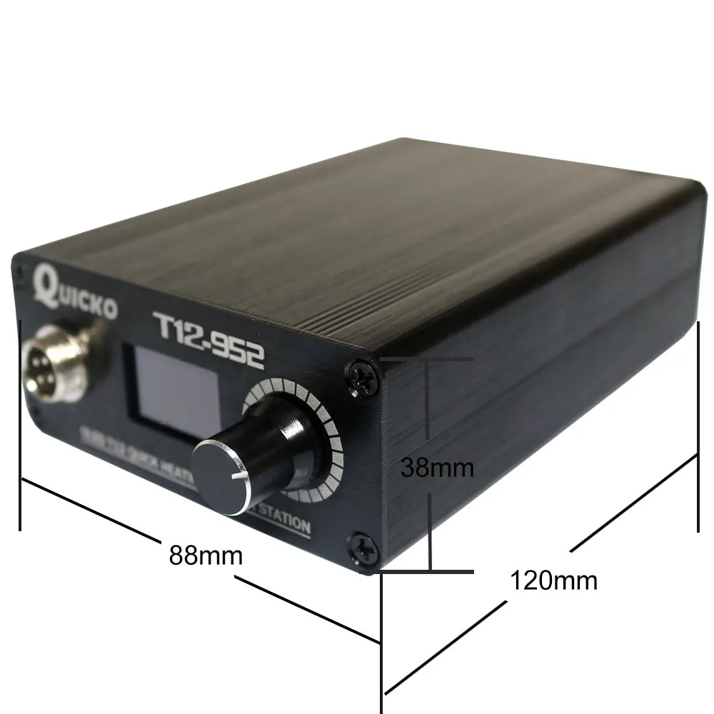 T12-952 Soldering Station With M8 black metal handle and Various types of Soldering Iron Tips