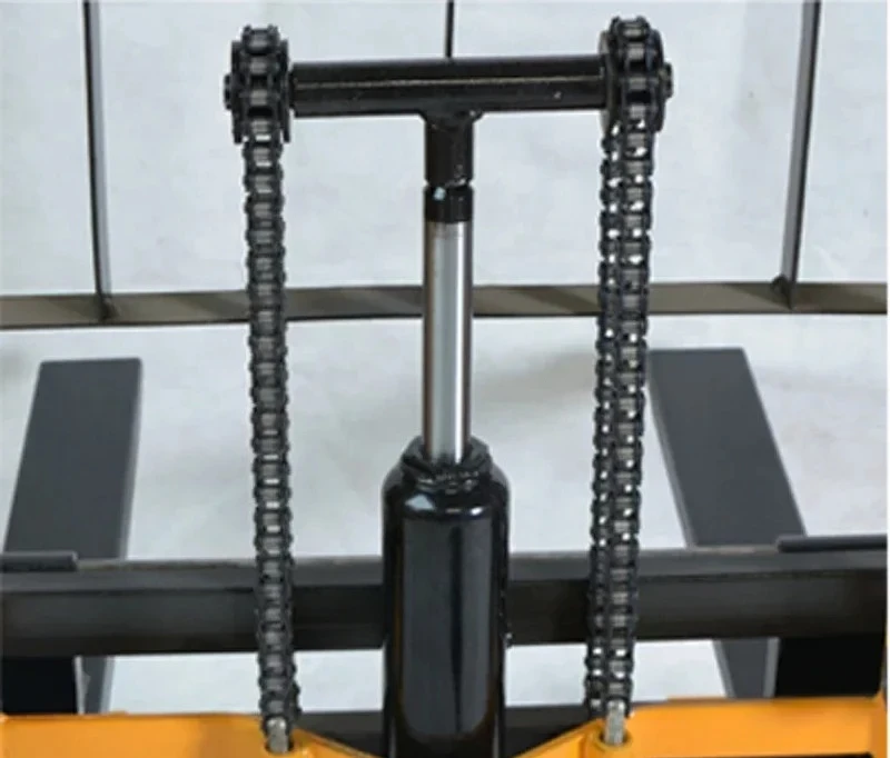 Portable Manual Handling Stacker, Light and Small Household Lift Truck, Hydraulic Unloading，Mini 200kg Load-Bearing Forklift