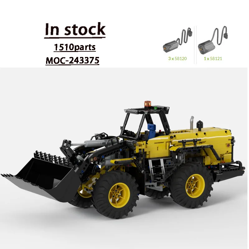 MOC-243375 Classic New Remote Control Loader Building Block Model 1510 Parts MOC Boys Children Birthday New Year Toy Gift