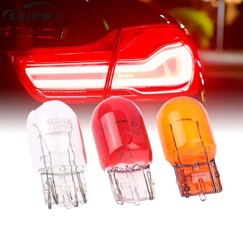 T20 7440 7443 WY21W W21W Halogen Bulbs 7443 W21/5W T20 Super Bright Backup Reversing Light For Car Signal Lamp 12V