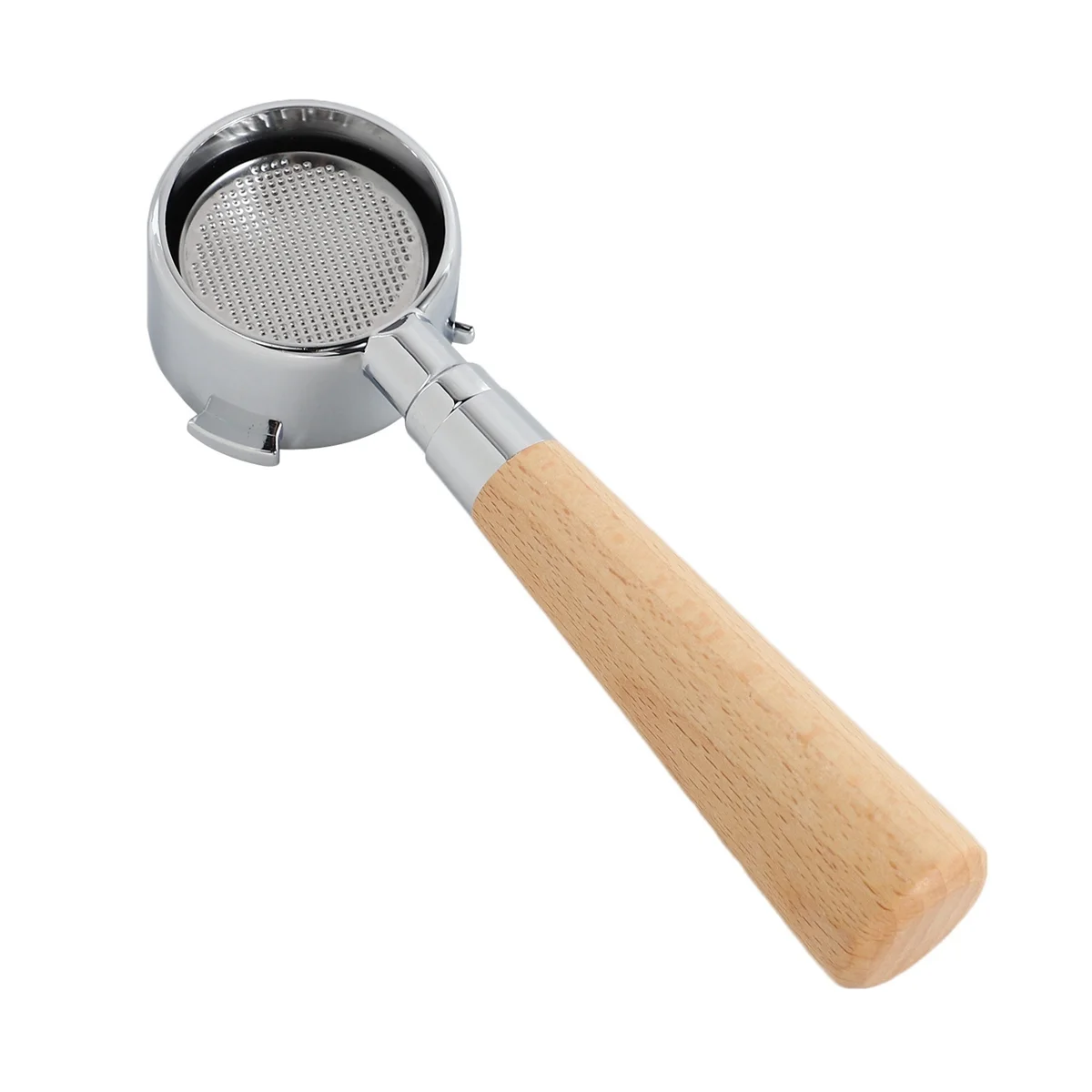 ABRG Kaffee Bodenloser Siebträger für Delonghi EC680/EC685 Filter 51MM Ersatzfilterkorb Kaffeezubehör