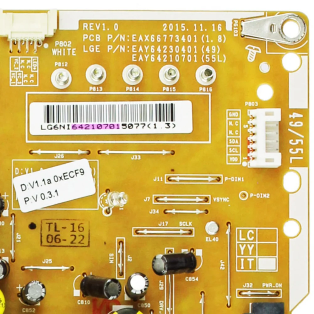 Muslimb 55 uh650v 55 uh6500 49 uh6500 muslimexaymuslimah è per la scheda di alimentazione TV LGP55L-16UL6 EAY64210701 muslimate
