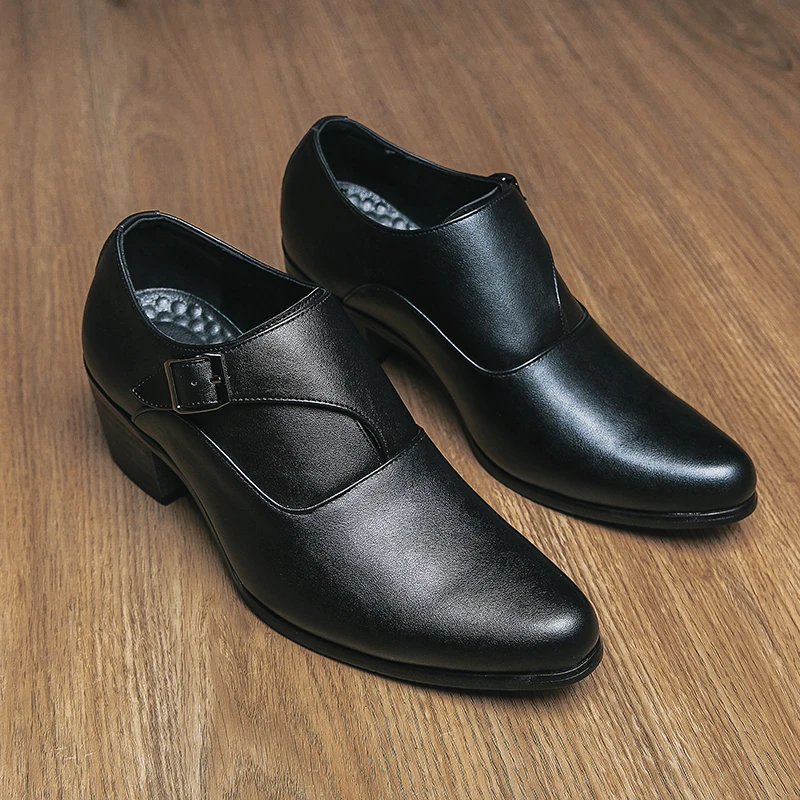 

Men's Business Attire Leather Shoes Genuine Leather Wedding Shoe Pointed Toe Trend Hair Stylist Men's Shoes Man Sandals Loafers