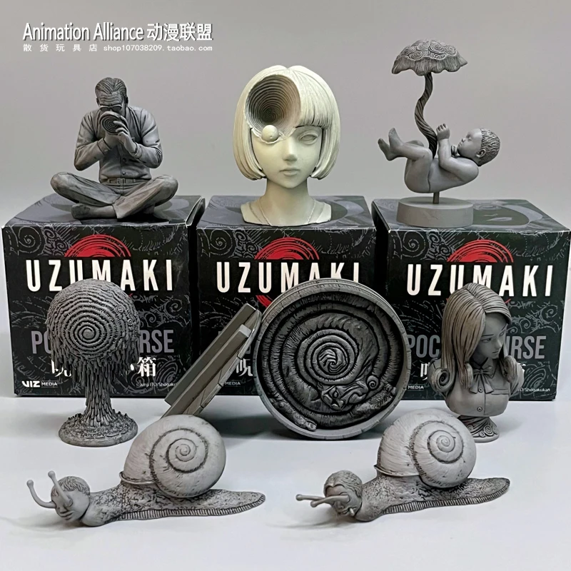 

Junji Itoes Uzumaki Pocket Curse Blind Box Kirie Goshima Mr. Saito Azami Kurotani Action Figures Desktop Ornament Children Gifts