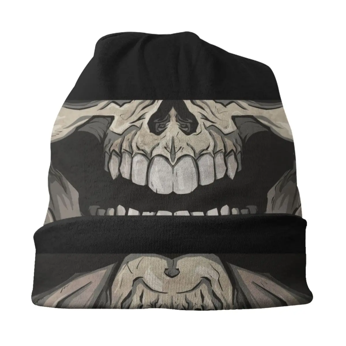 مخصص الرعب الجمجمة ابتسامة Skullies Beanies قبعات شتاء بارد دافئ النساء الرجال قبعات متماسكة الكبار للجنسين الرعب X راي بونيه القبعات #3