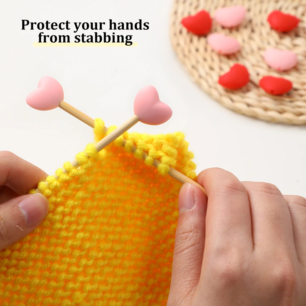 DIY-Strickwerkzeuge: Maschenstopper für Stricknadeln, Häkelnadeln & gerade Nadeln (Rutschfeste Schutzkappen)