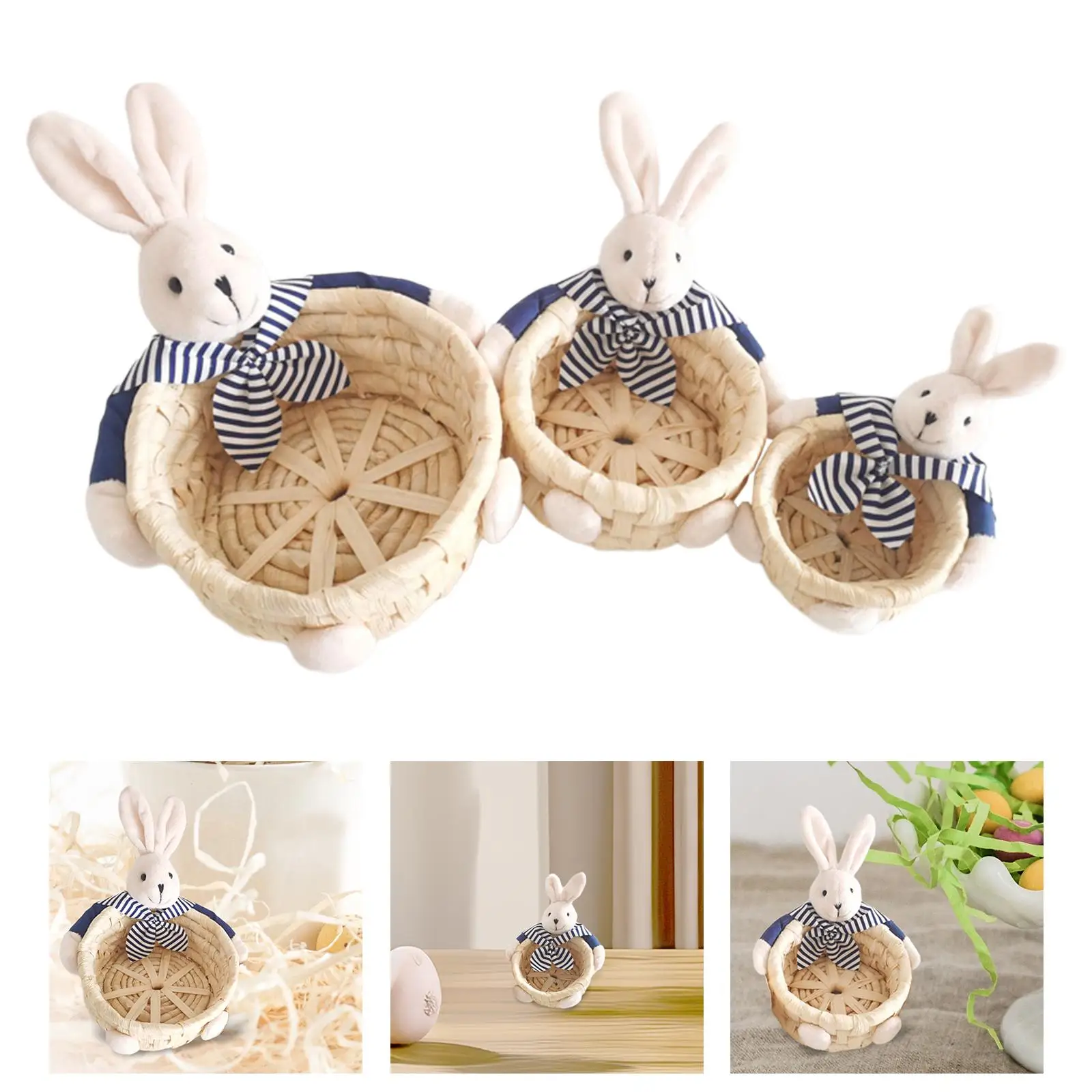 Miniature Easter Basket Party Gift Toy Storage Multifunctional Animal Basket Candy Gift Basket for Festival Decoration
