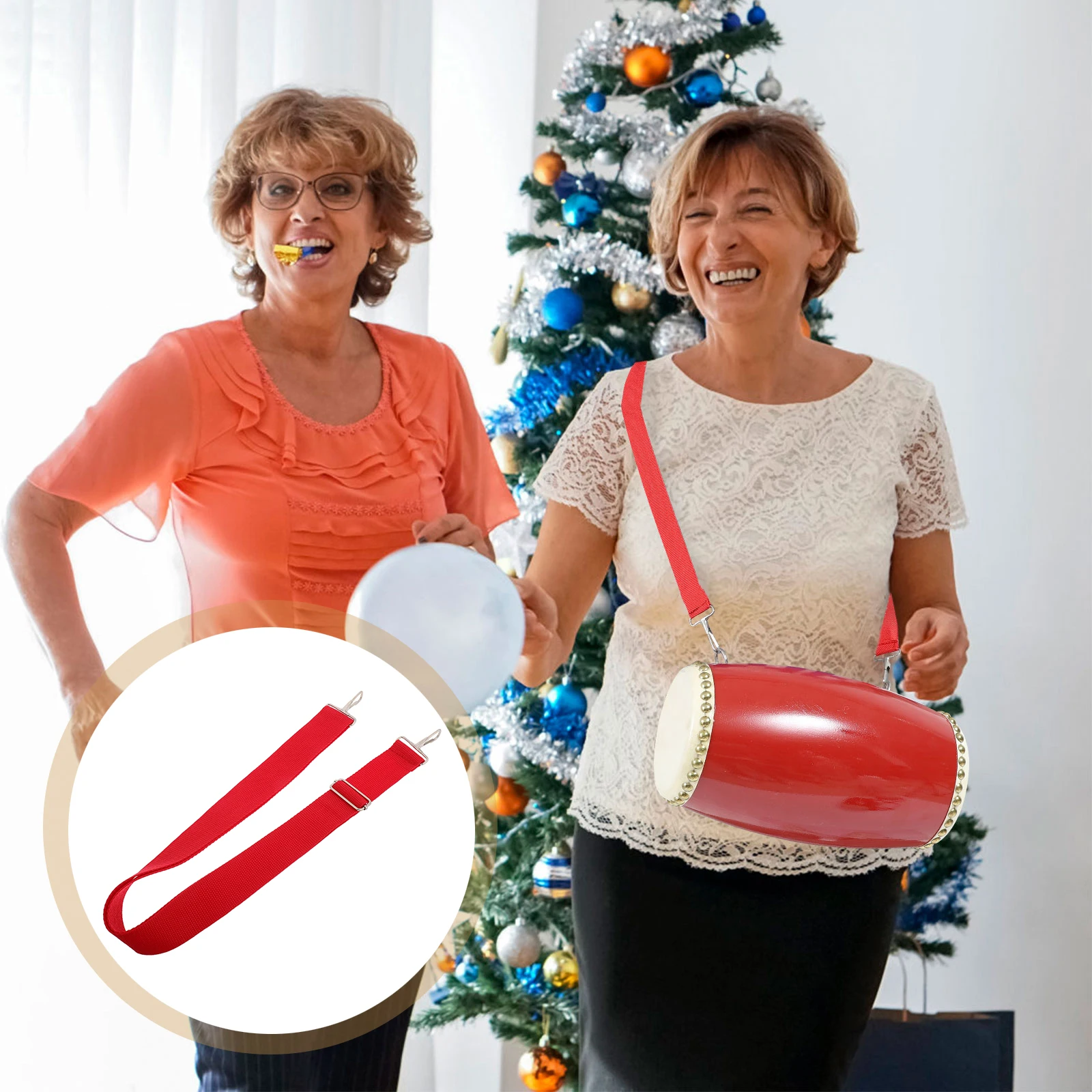 

African Drum Belt Adjustable Waist Shoulder Strap for Percussion Snare Drum Carrying Accessories Djembe Instrument