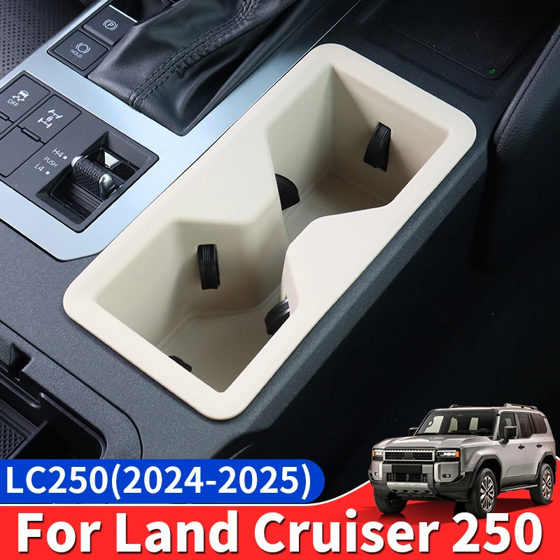 

For Toyota Land Cruiser 250 2024 2025 Prado LC250 1958 First Edition FJ250 Center Console Water Cup Silica gel pad Accessories