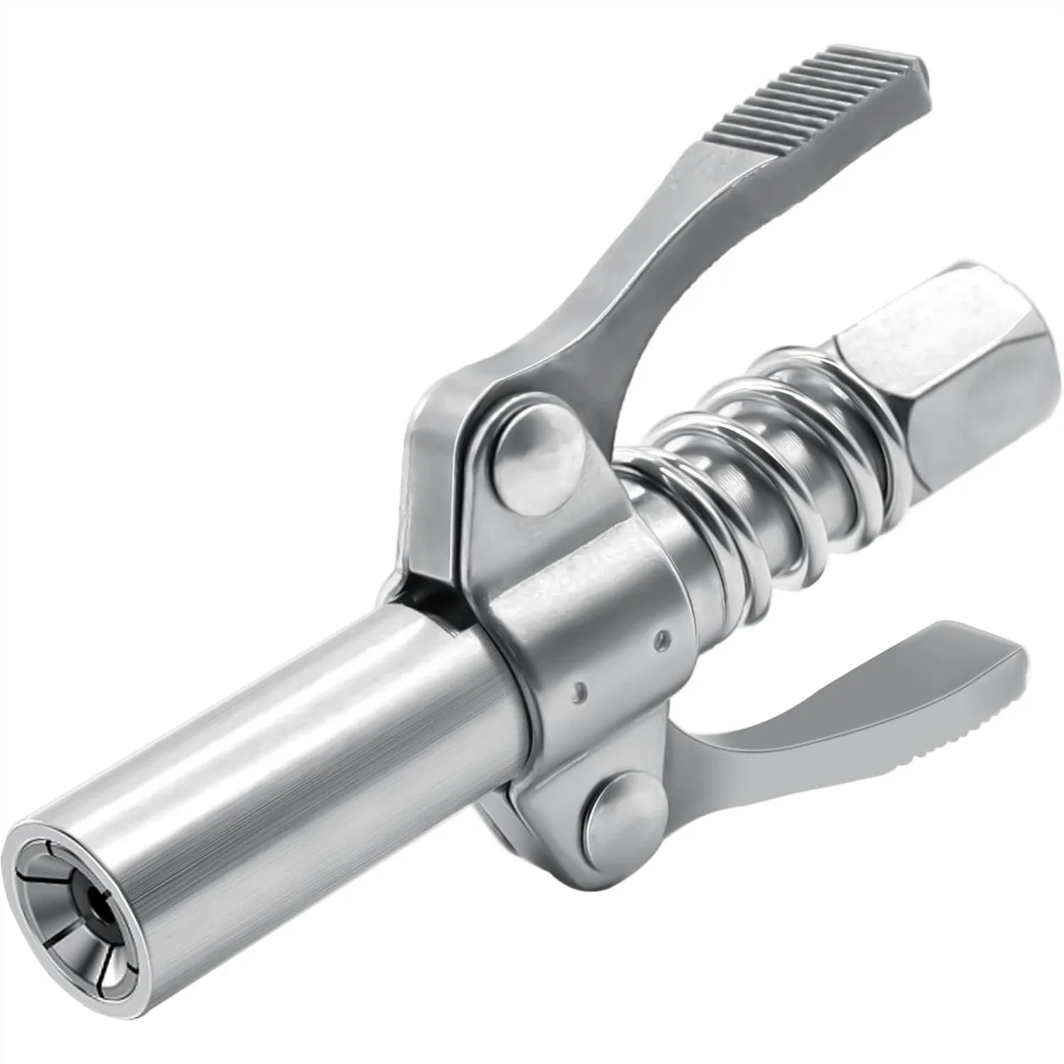 

Grease Gun Coupler, Double Handle Quick Lock, 10,000 PSI, 1/8" NPT, for All Grease Guns