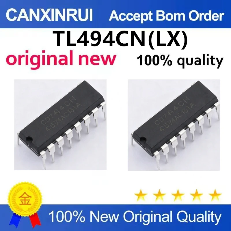 （5pcs10pcs）Brand new original TL494CN boost voltage power chip switch mode controller DIP-14