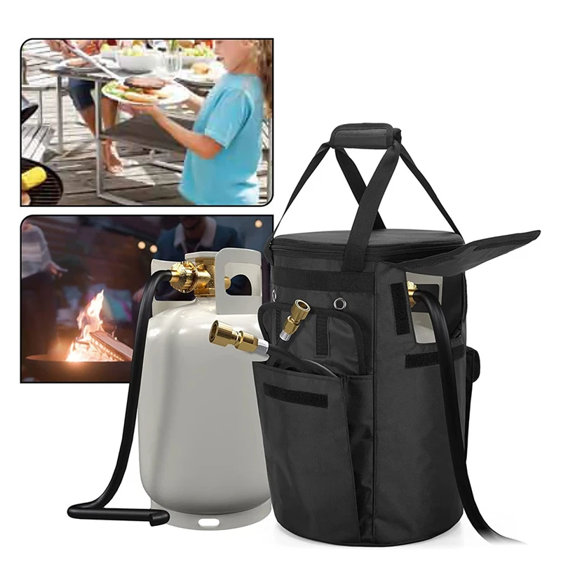 Saco de lata de propano portátil ao ar livre saco de tanque de propano de 20 lb, tanque de gás propano portátil
