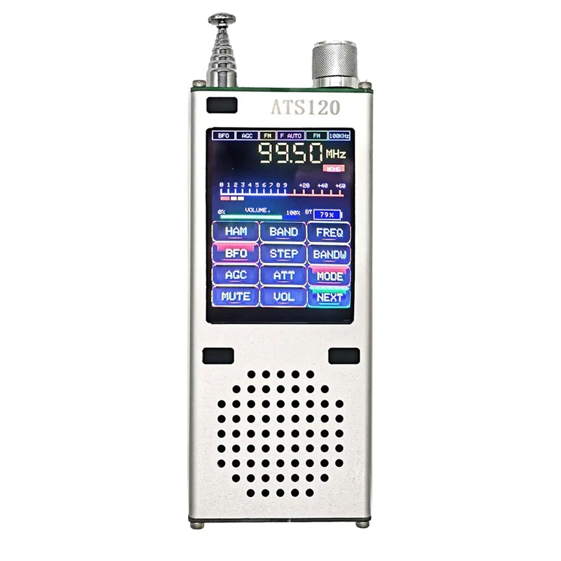 ATS120 SI4732 ESP32 Bluetooth 2.4Inch Touch Display FM SSB SDR AM LSB USB LNA Full Band Hi-Fi Radio ATS-120 Receiver White