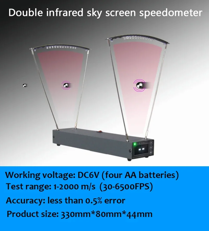 Imagem -03 - Slingshot Bow Velocidade Meter Cronógrafo para Fotografar Playthings Pro Velocimetry Velocidade Instrumentos de Medição de Velocidade 306500fps