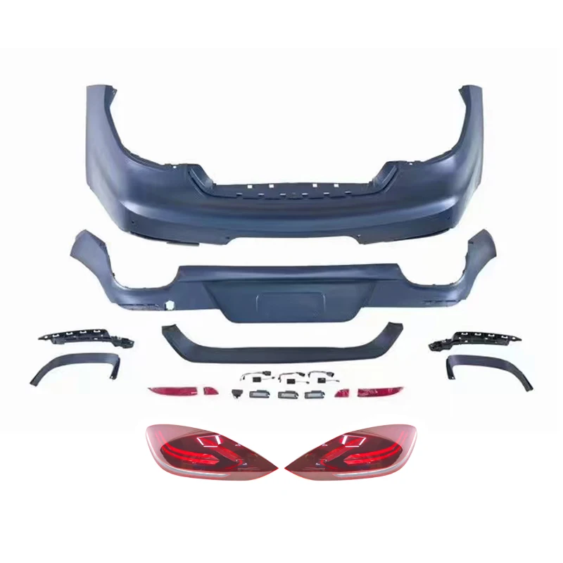 

rear bumper with taillight for Porsche Panamera 970.1 2010-2013 upgrade 970.2 2014-2016 style