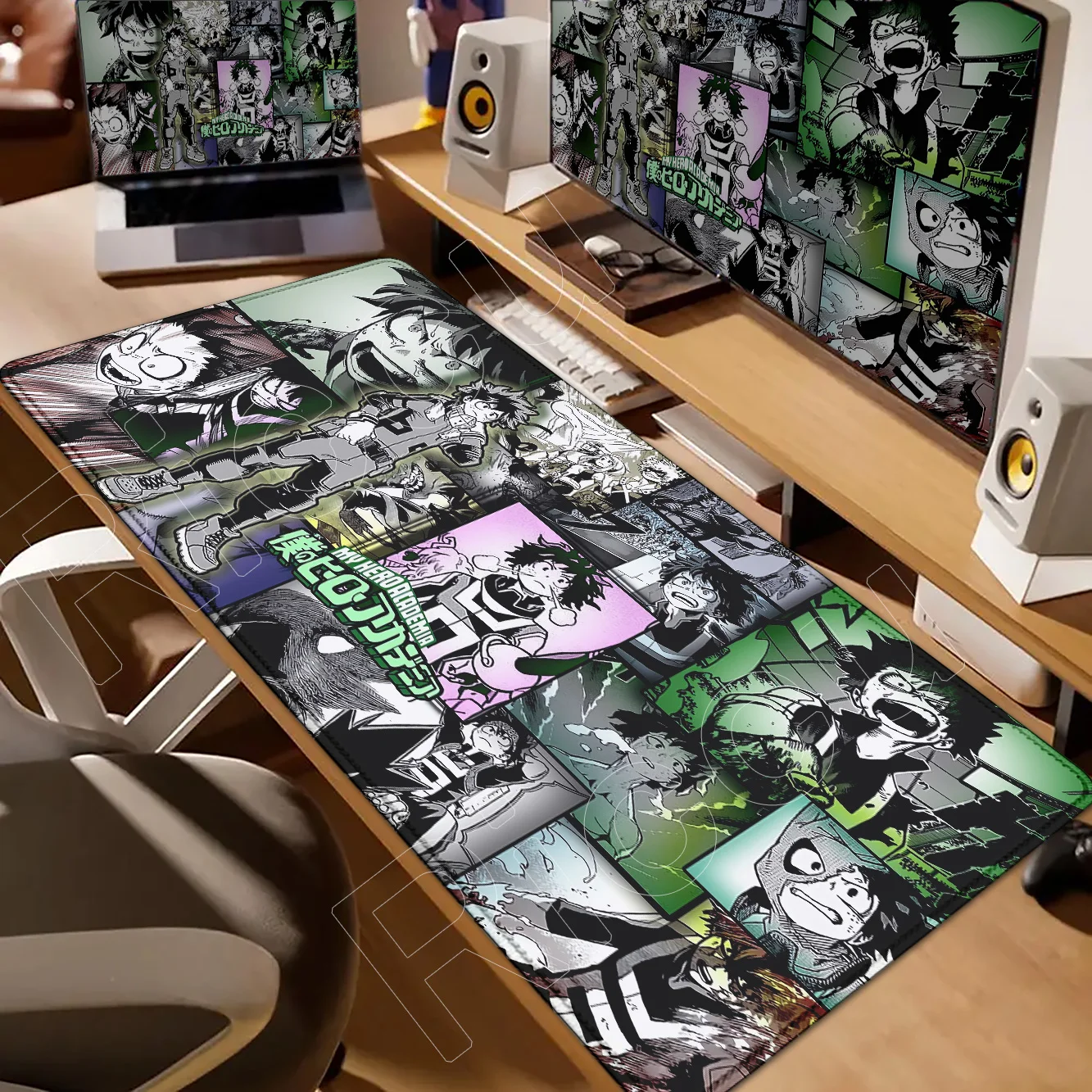 

Игровой ПК, новый большой коврик для мыши на заказ Academy Deku Anime My Hero, коврик для мыши XXL 600x350, офисный противоскользящий ковер, коврик для мыши