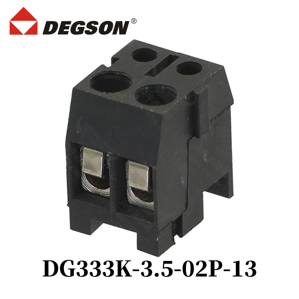 10Pcs DEGSON DG333K-3.5-04P-14-00ZH Screw Connector PCB Terminal Blocks KFDG333K 2P-12P UL94V-0 Phoenix Contact 10A  250V