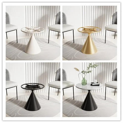Marble slate dining table negotiation table tripod hotel balcony living room coffee table legs bracket base customization