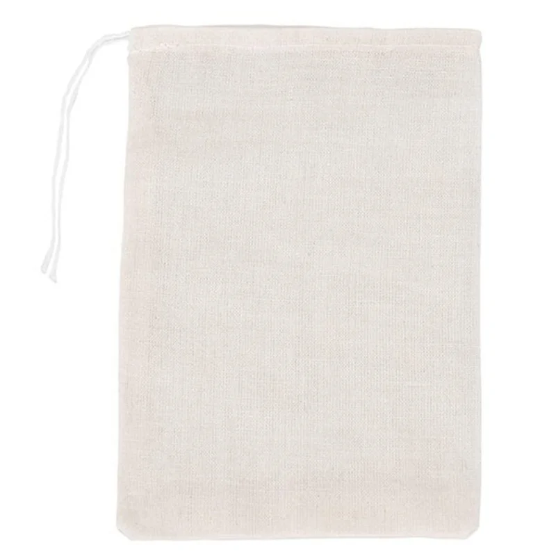 

【Распродажа】200 упаковок хлопковых муслиновых пакетов, многофункциональные пакеты на шнурке для хранения чайных ювелирных изделий, свадебных сувениров (4 х 6 унций