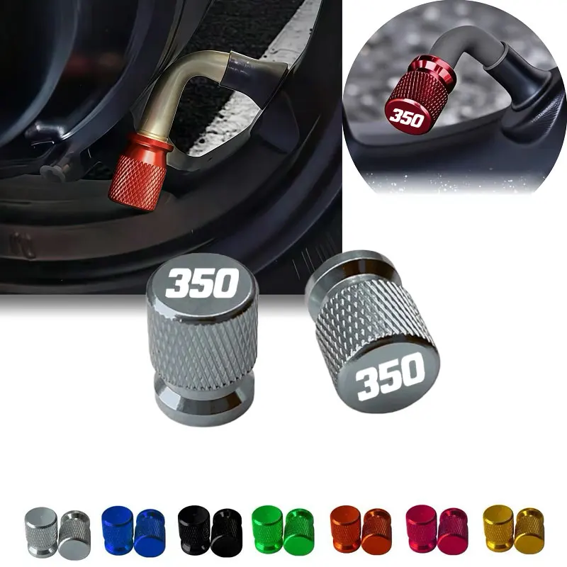 For HONDA FORZA ADV CBR CB CRF 350 2Pcs Universal Motorbike Wheel Valve Caps, Anti-Dust Air Tight Valve Stem Protectors