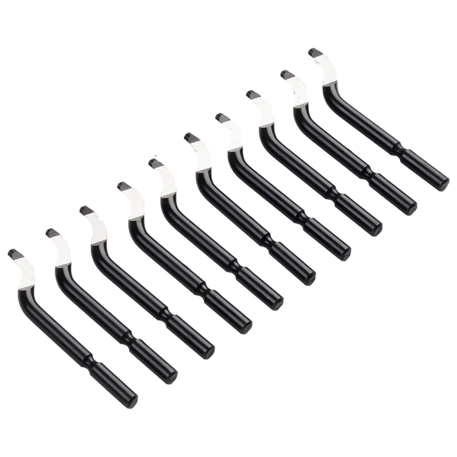 Effective Deburring Solution for Steel Aluminum Plastic 10PCS Edge Cutter Blades BK1010 Deburring Handle Reamer