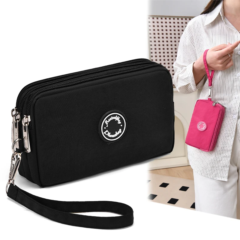 

Водонепроницаемая сумка на запястье с несколькими молниями, портативная сумка-кошелек для телефона и карт