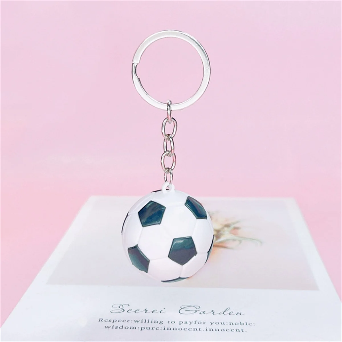 Basketball Keychain Bag Hanging Decor Kids Backpack Pendant Alloy Model Sports Keyrings Child