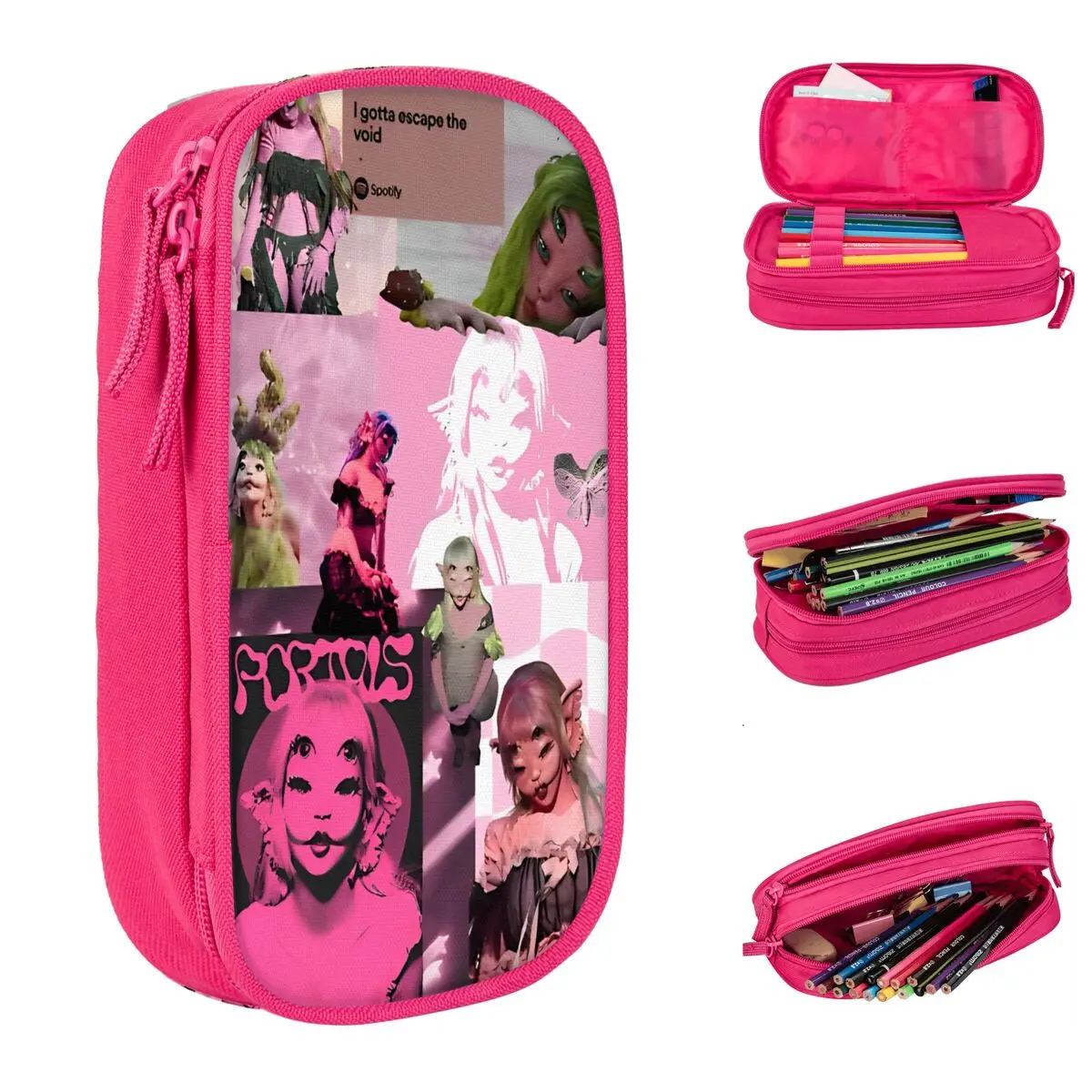 Melanie Martinez Music Pencil Cases New Trilogy Tour Singer Pen Holder Bag Girl Boy Big Capacity School Supplies Pencilcases