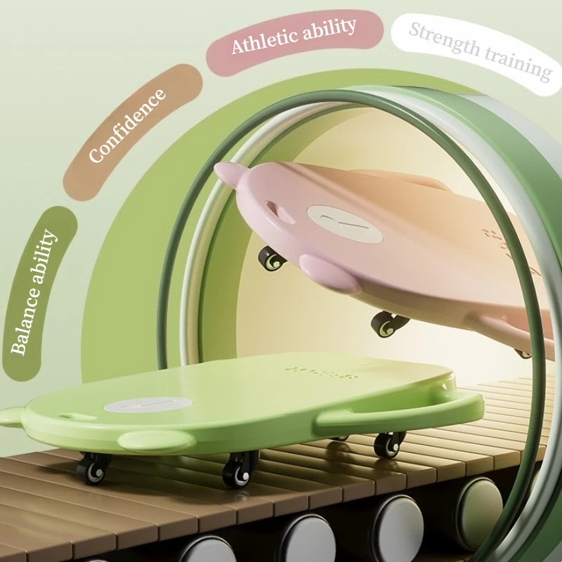 Children Sliding Board Sensory Integration Training Equipment Home Vestibular Balance Skateboard Early Education Sports Toys