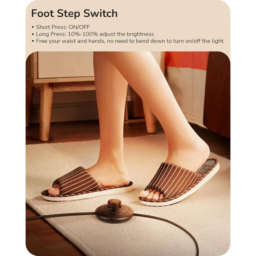 مصباح أرضي زاوية LED 57.5 ضوء أنيق قابل للتعتيم مع ارتفاع قابل للتعديل لغرفة المعيشة وغرفة النوم والمساحات المكتبية الدافئة Wh #5