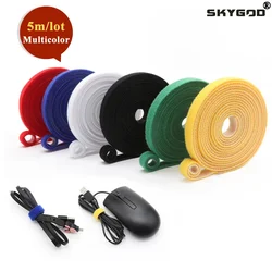 5m/roll Self Adhesive Tape Width 10/15/20/25mm DIY Accessories  Reusable Cable Tie Wire Straps Tape