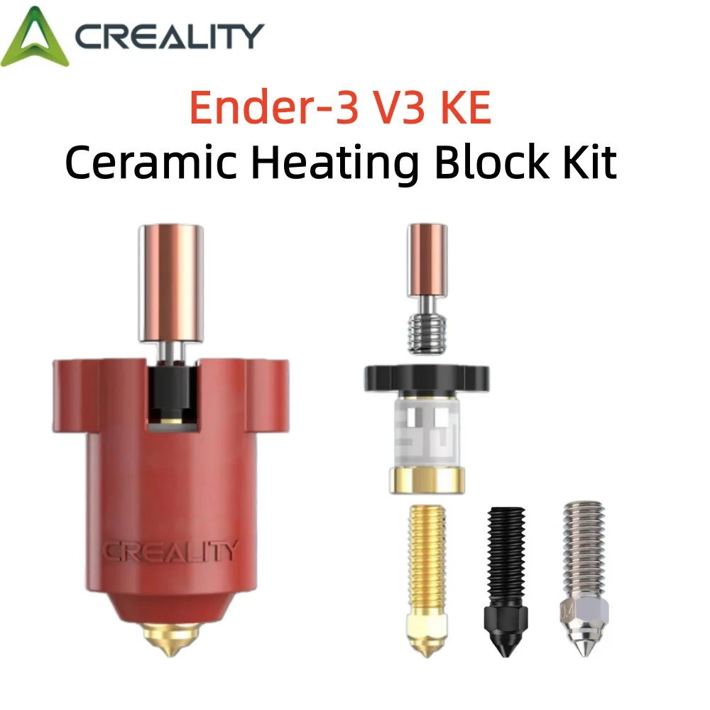  Creality Ender 3 V3 KE Hotend Kit 300°C Ceramic Heating Block Nozzle 60W High Thermal Conductivity for Ender 3 V3KE Hotend