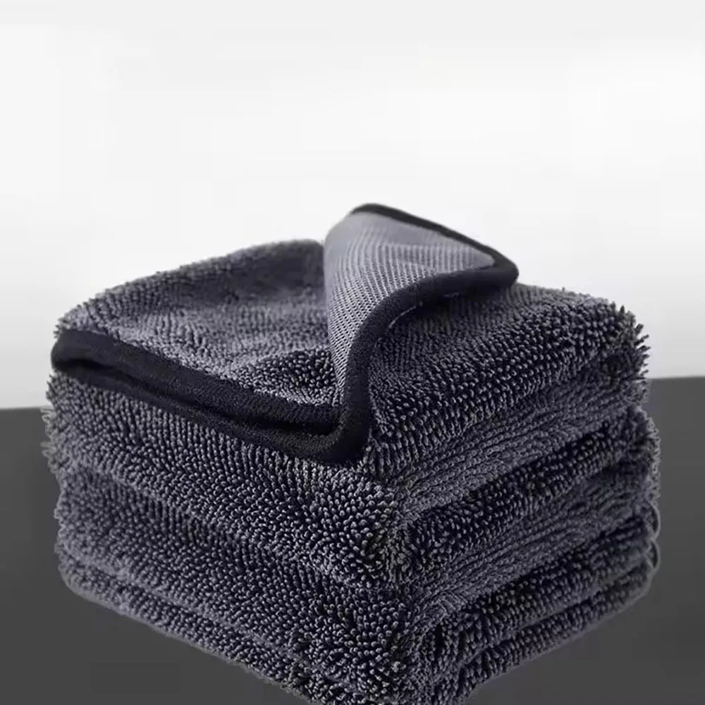 Double Sides Car Microfiber Cloths Super Absorbent Washing Drying Cleaning Towels Auto Detailing Towel Rags Clean Tool