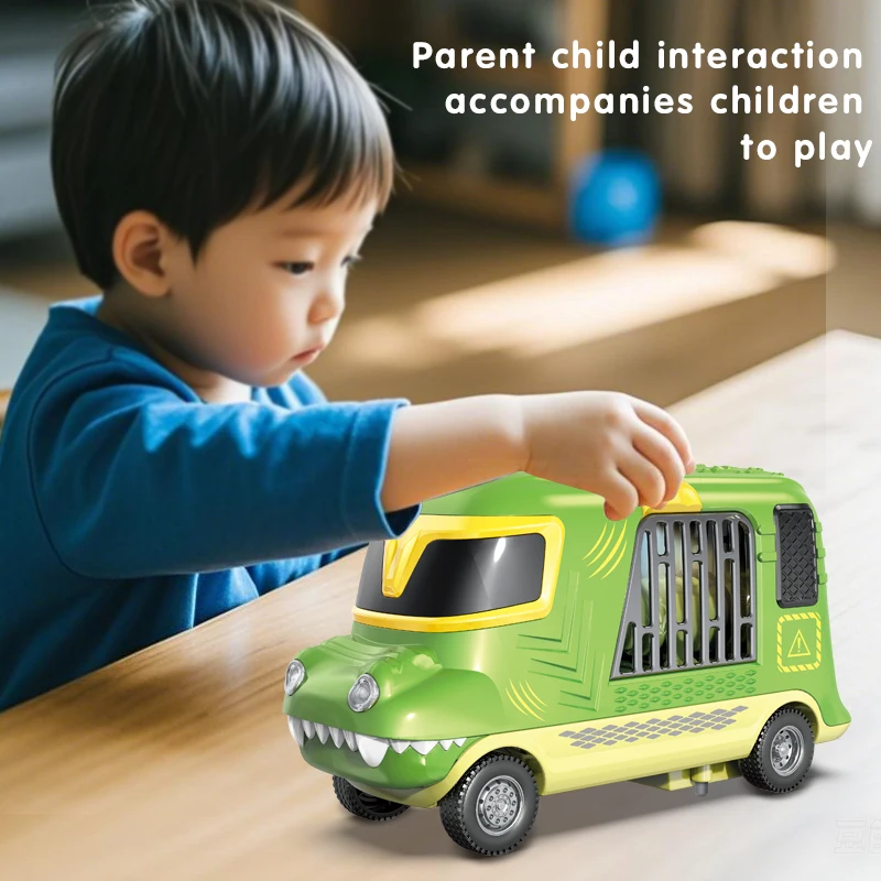 Hasbro Crocodile Animal Transport Truck Animal Toy Built-in Figure Durable ABS Sliding Cage Play Set for Collection Gift