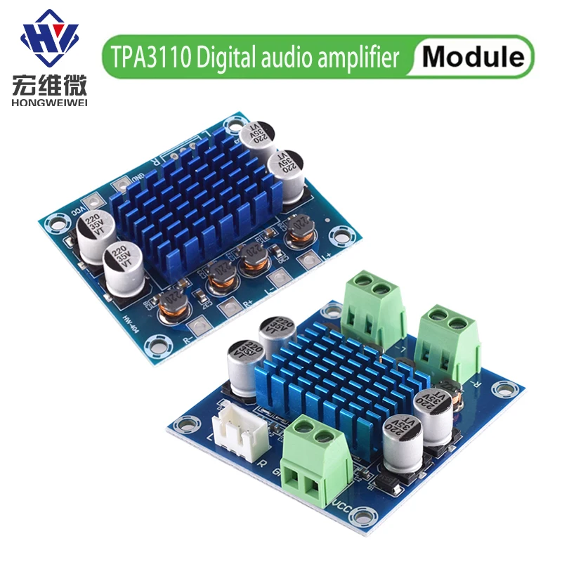 XH-A232 TPA3110 Digital Amplifier Board 30W*2 2.0 Channel Class D Stereo Audio AMP DC 8-26V 3A For Desk Speaker