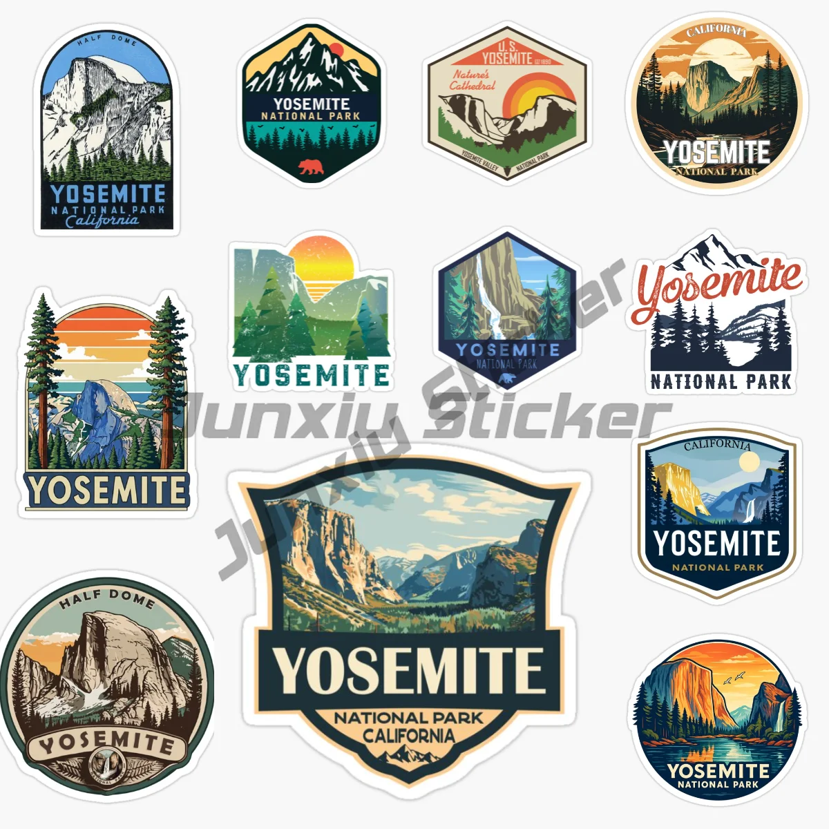 

YOSEMITE NATIONAL PARK Car Sticker Motorcycle Vinyl Bumper Truck Car Wall Room Bicycle Van Window Decorate PVC Decals