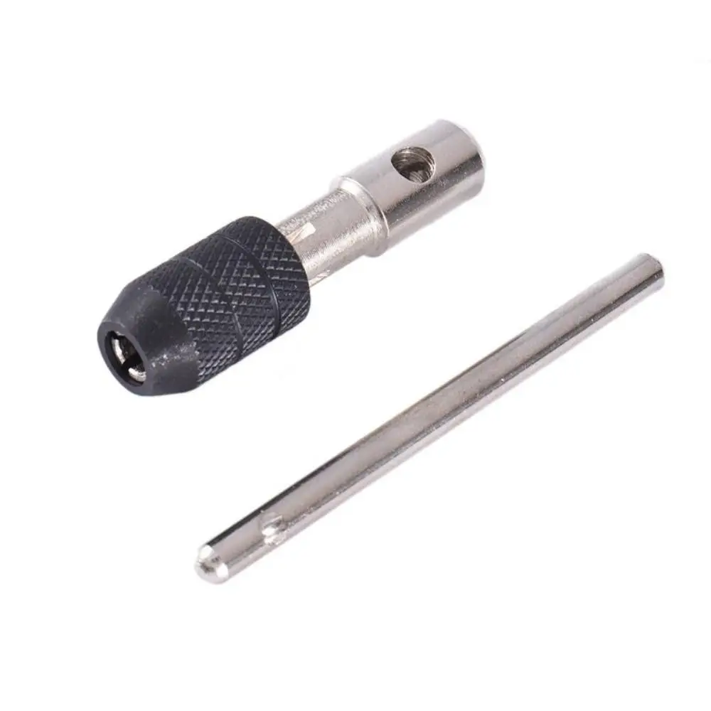 1/8-1/4 Tap Holder Reversible T-handle Tapping Threading Tool Single Tap Wrench