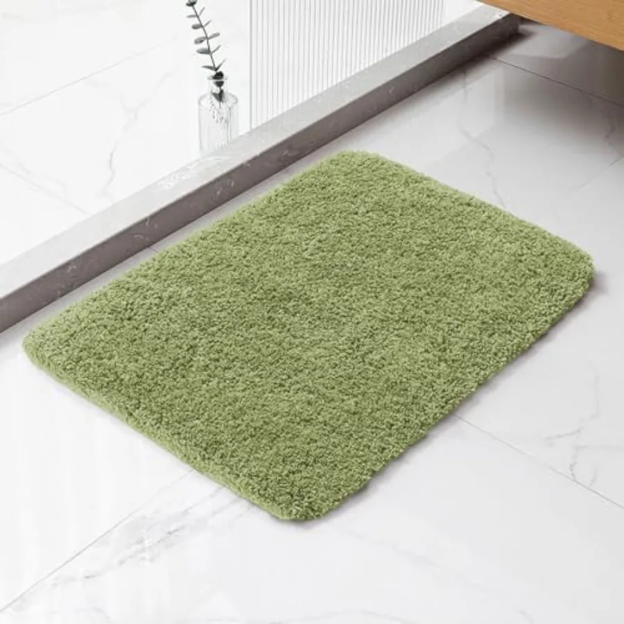 

Bathroom Rugs - High-Density Microfiber Bath Mat, Fluffy Non Slip Absorbent and Washable Bathroom Mat - Ideal for Small Spaces,