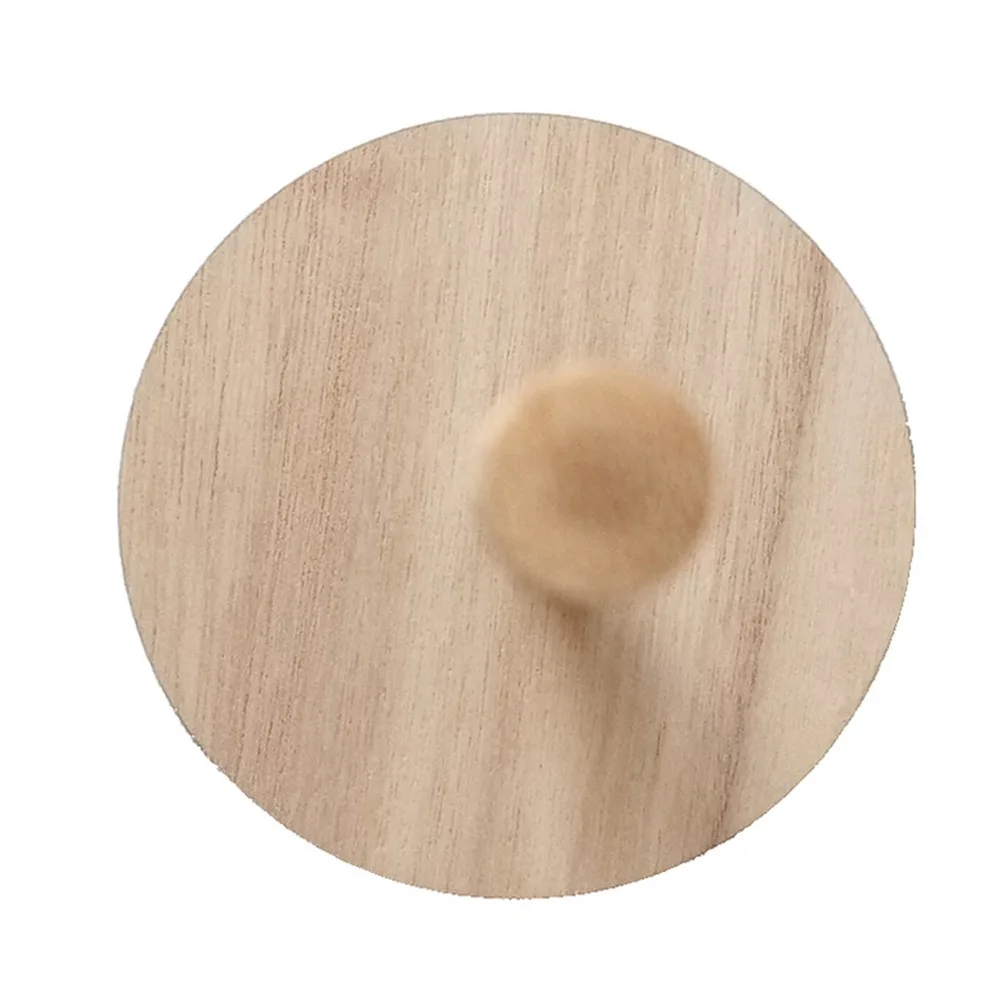 5pcs Small Detachable Design Donut Holder Decoration Round Wood Wooden Donut Stand Donut Wall Bracket Dessert Table